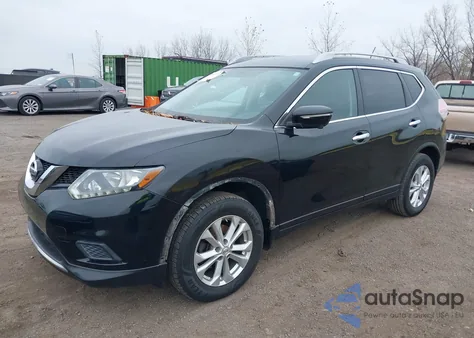 2014 Nissan Rogue Sv z USA, uszkodzony, nr VIN 5N1AT2MV8EC856435